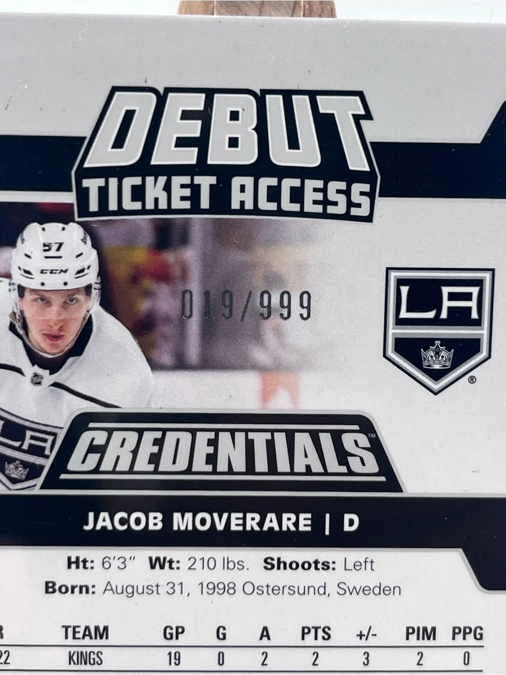 Upper Deck jacob rc 999